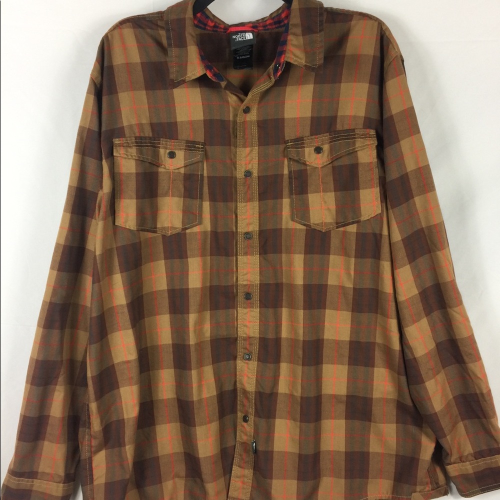 The north face snap button down tech flannel